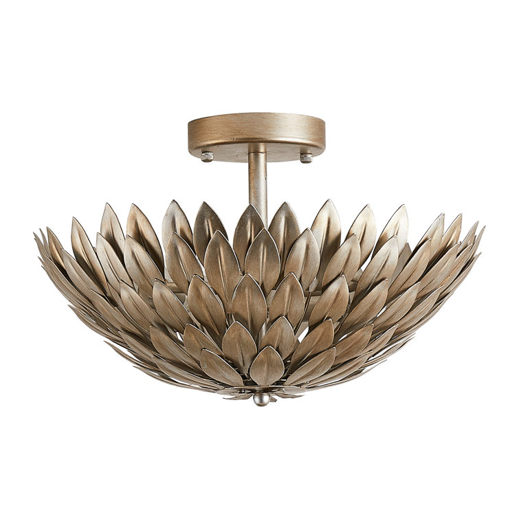 House of Hampton® Genean Rustic Silver Semi Flush Mount & Reviews